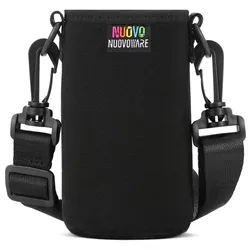 Deluxe Neoprene Insulated Water Bottle Carrier with Adjustable Shoulder Strap (500ml)