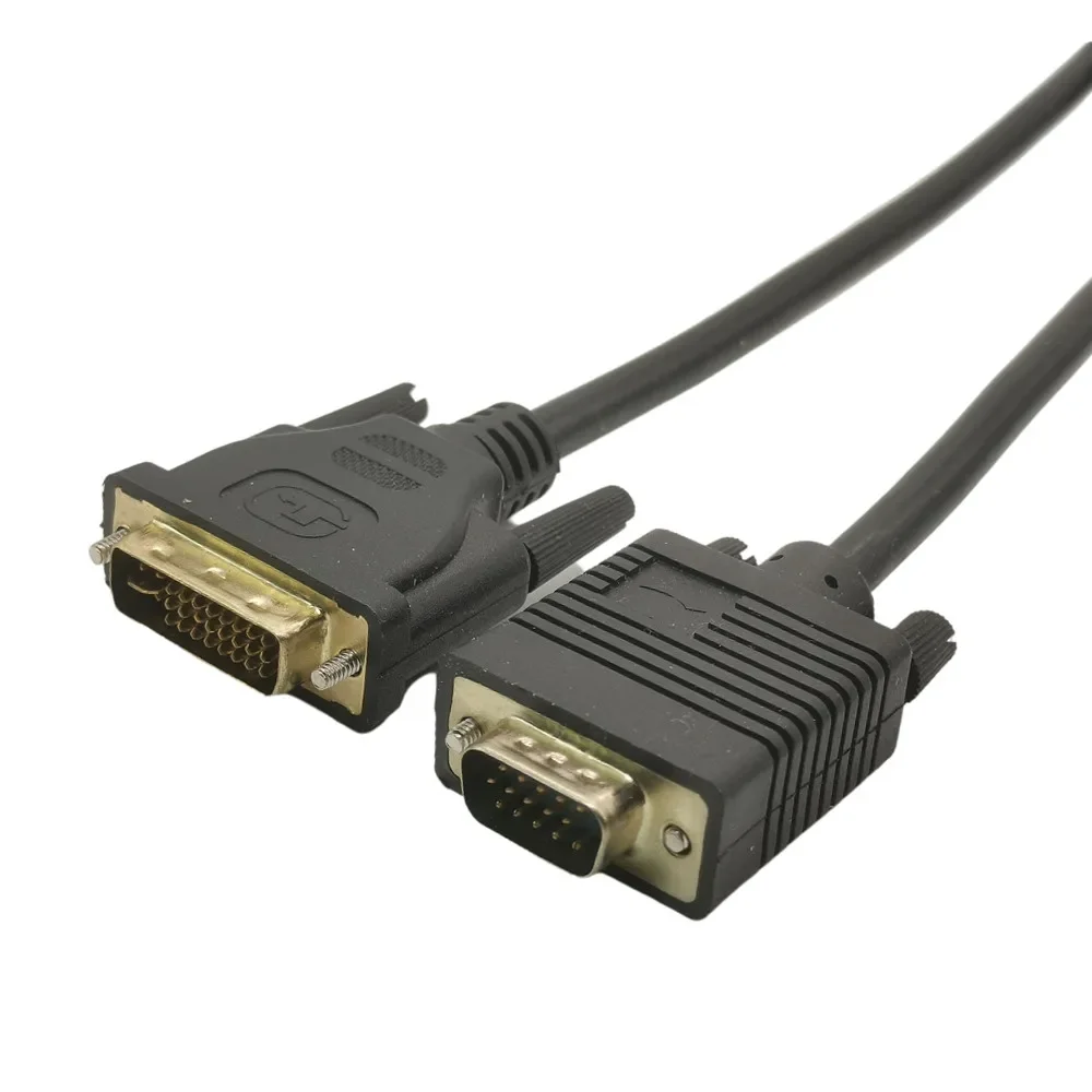 DVI To VGA Adapter DVI Male To VGA Male DVI-I 24+5 Adapter Converter for Computer Display Screen Projector TV