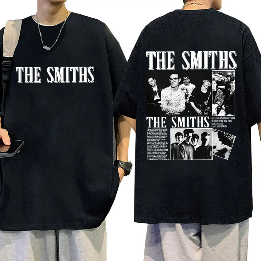 Rock Band The Smiths Music Album T-Shirt Morrissey Meat Is Kill Hip Hop Abbigliamento T Shirt T-Shirt In Cotone Oversize Retrò Da Uomo
