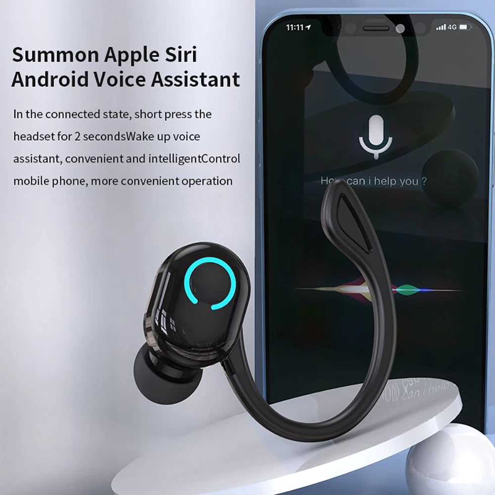 Wireless Earphones Sport Headphones Bluetooth 5.2 Earbuds Handsfree Headset With Mic for IPhone Samsung Xiaomi Smart Phone 2