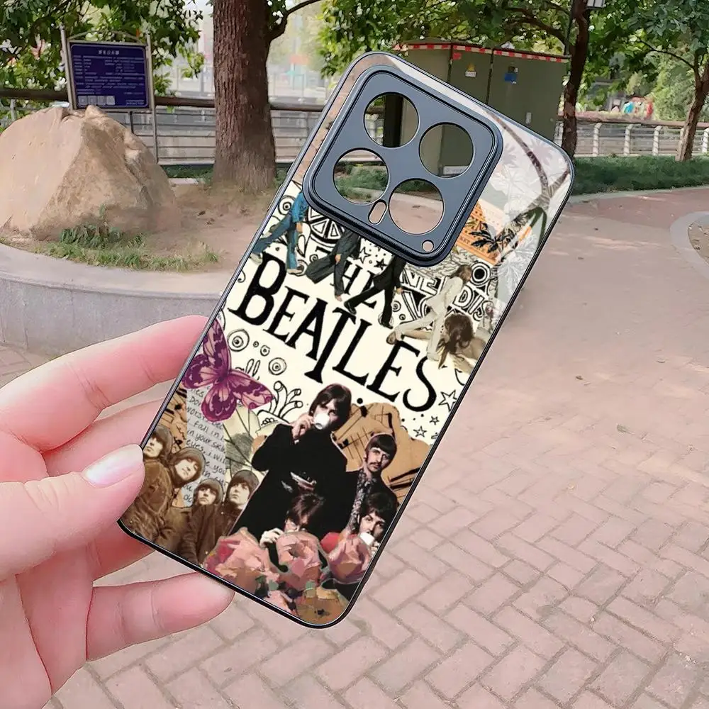 Premium Glass Cover Phone Case - The Rock Beatles Band Design