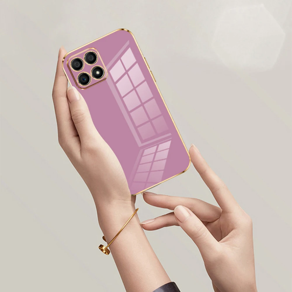 Luxurious Square Plating Shockproof Phone Case - Premium Back Cover