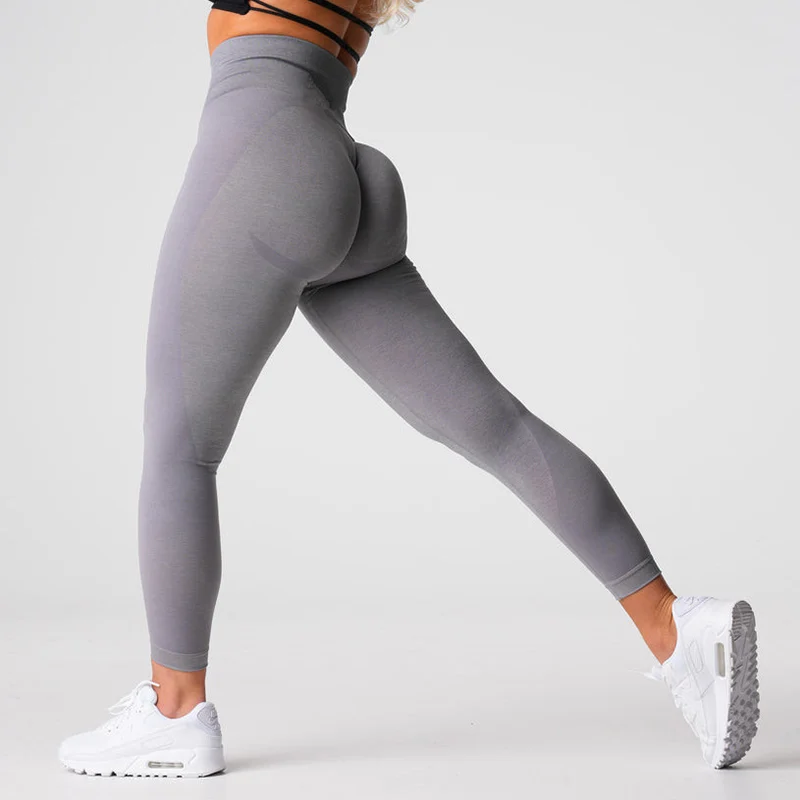 Women Leggings for Fitness Yoga Pants Seamless Sport Tights Scrunch Bu - DD- sport