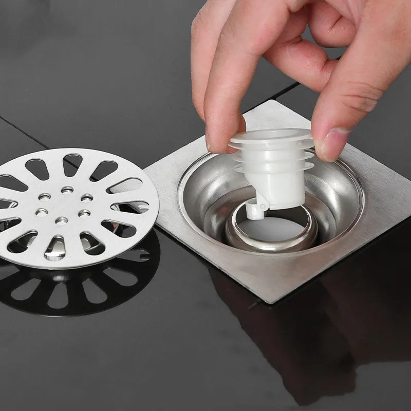 Toilet Sewer Deodorant Floor Drain Core Shower Bath Insect-proof Seal Anti-odor Drain Cover Plug for Kitchen Bathroom, floor drain deodorant,floor drain core,shower drain cover,floor drain,floor drain filter,shower drain,drain pipe plug,drain stopper