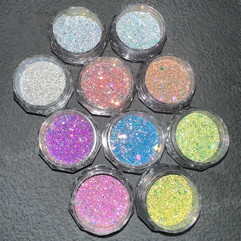0.5g jar Chameleon Flake with Reflective Brocade Diamond Nail Art Powder Sparkle Reflective Nail Art Powder Sandy Glitter nail powder nail flakes nail glitter nail decoration nail decorations reflective powder