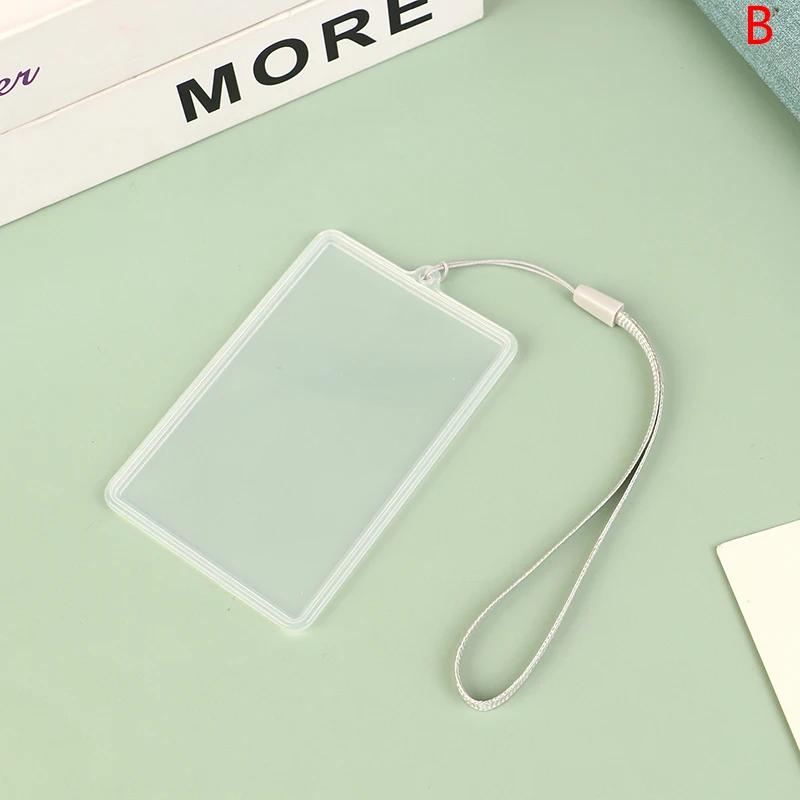 Transparenter Flip Case Cover ID-Karten halter mit Lanyard-Namensschild Studenten bus karte Kreditkarte Mitarbeiter Zugangs karten halter – Detail 4
