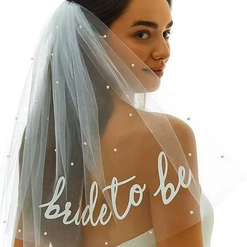 1 Fascia per capelli con velo da sposa per addii al nubilato, Accessorio per fidanzamento con velo da sposa bianco a farfalla, Fermaglio per capelli da donna