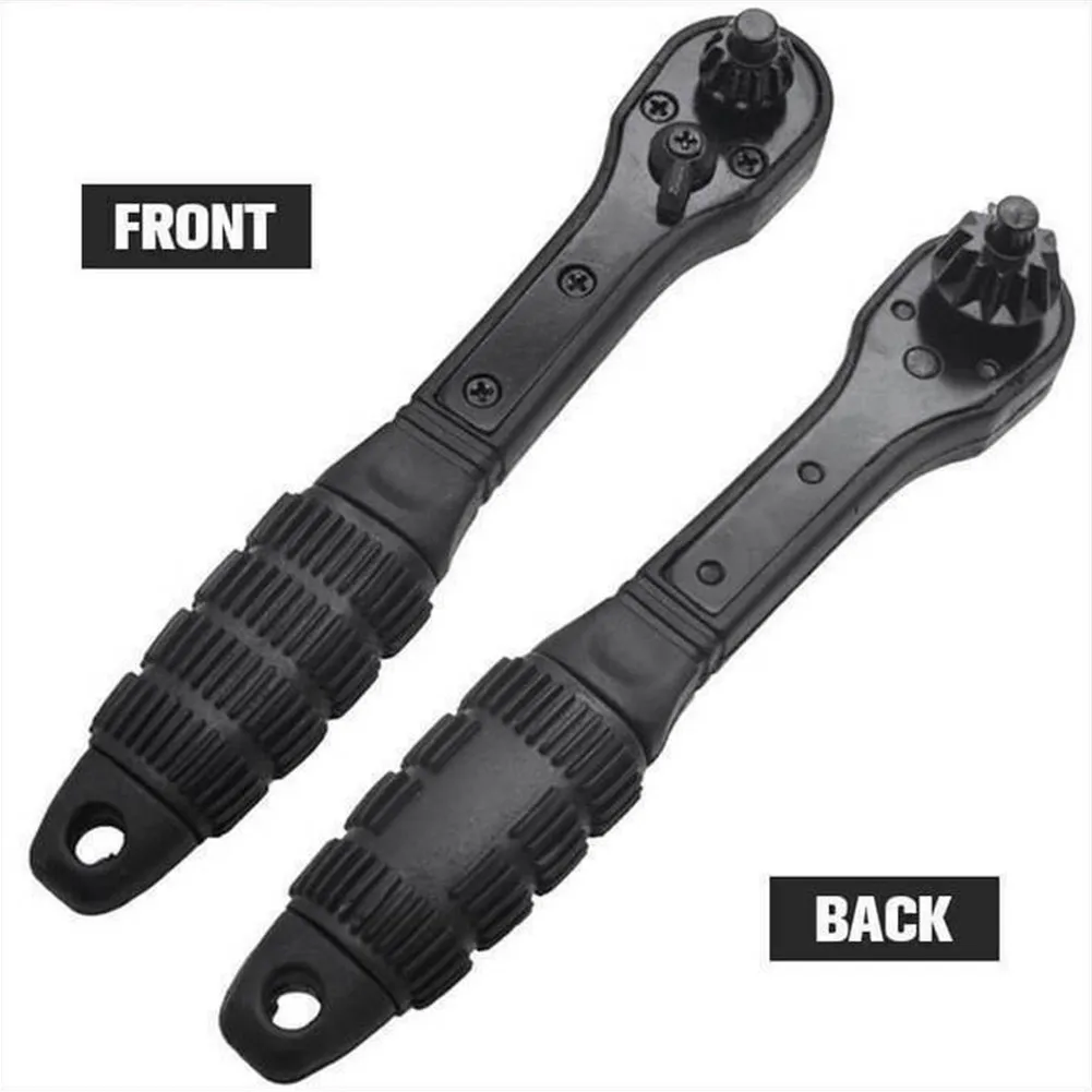 2 In 1 Drill Chuck Key Wrench Dual Ratchet Spanner Use Ratchet Power Torque Ratcheting Wrench For Drill Press Clamping Tools