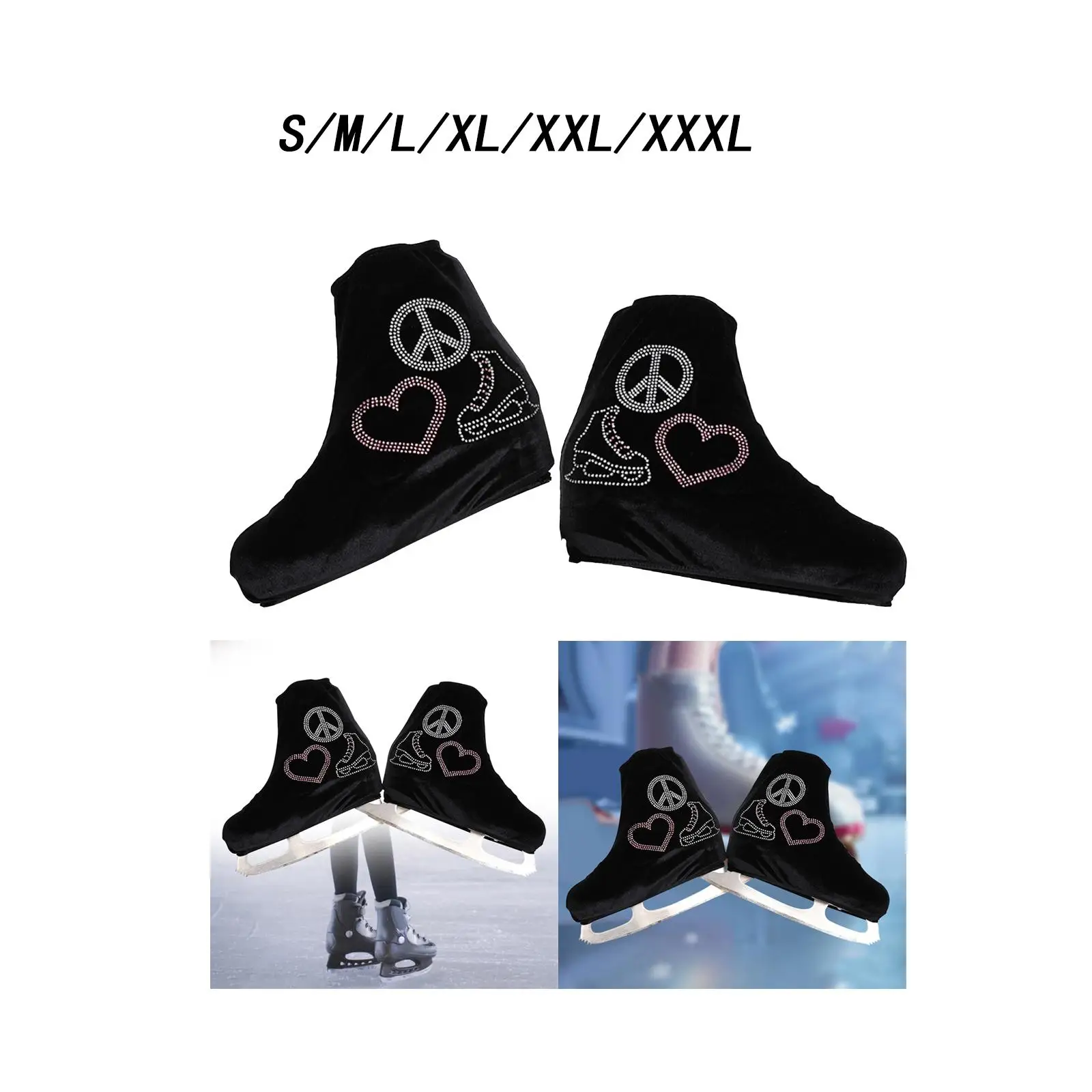 Ice Skate Cover Accessories Anti Scratch Ice Blade Guards Portable Anti Dirt Boot Cover Lightweight Organizer Skating