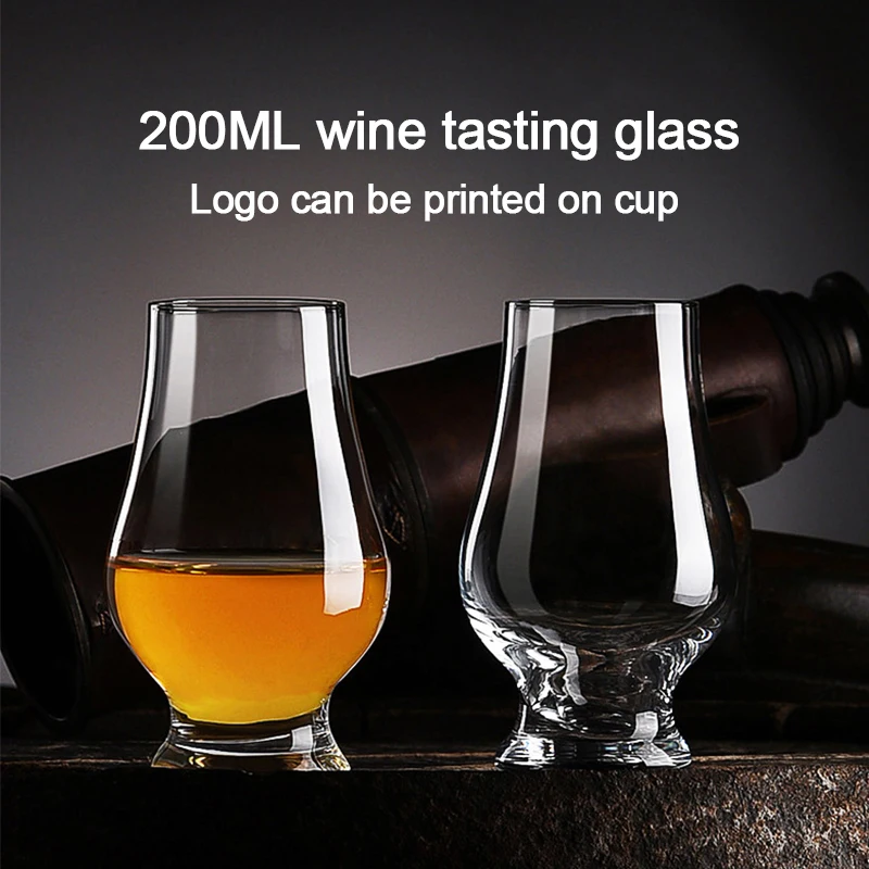 (Can Engrave ) 180ML Crystal Aroma Glass,Whiskey Cups, Tasting Glass, Liquor Cups, Water Glass