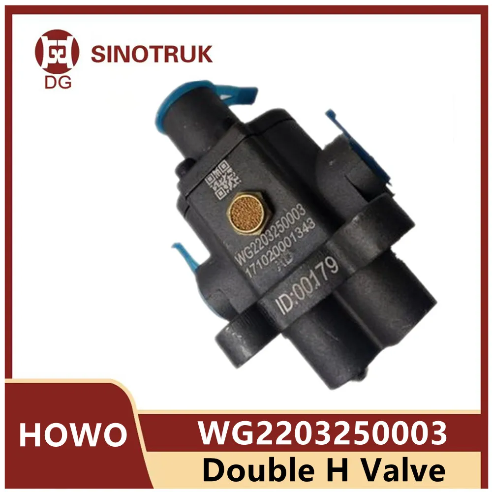 WG2203250003 Double H Valve For Sinotruk Truck 0riginal Parts Howo A7 T7H T5G 380 Gearbox Pneumatic Control Lock Valve 810w26401 6143 wiper motor assembly suitable for sinotruk howo t5g motor motor original truck parts