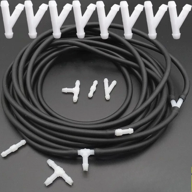T/Y/I 3 Types Car Windshield Washer Nozzles Hose Water Tube Connector Wiper Spray Pipe Joint Windscreen Wipers Accessories