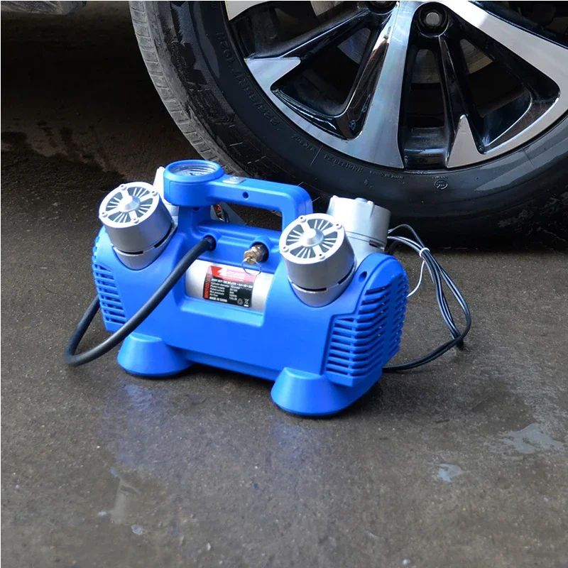 

Vehicle-mounted Inflation Pump 12v Double-cylinder Four-cylinder High-pressure Suv Off-road High-power Tire Inflation Pump