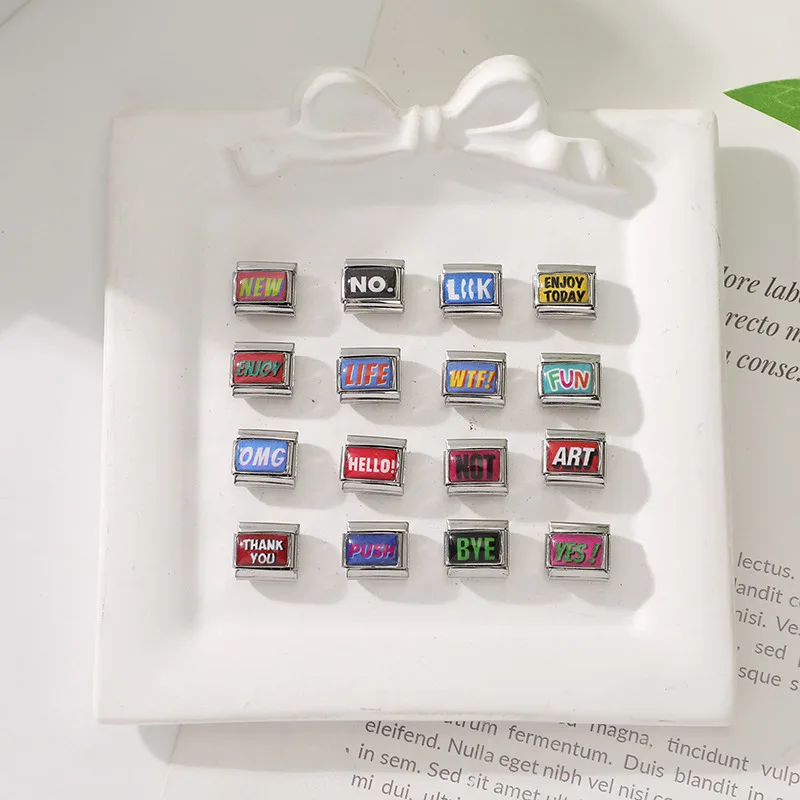 Artistic Letter Series Stainless Steel Bracelet