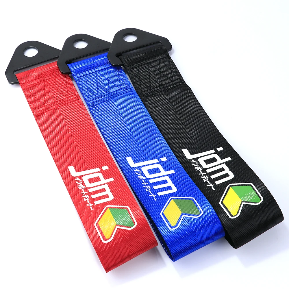 JDM styling Racing Car Ropes Hook Towing Tow Strap For Honda TOYOTA Mitsubishi etc. car towing strap