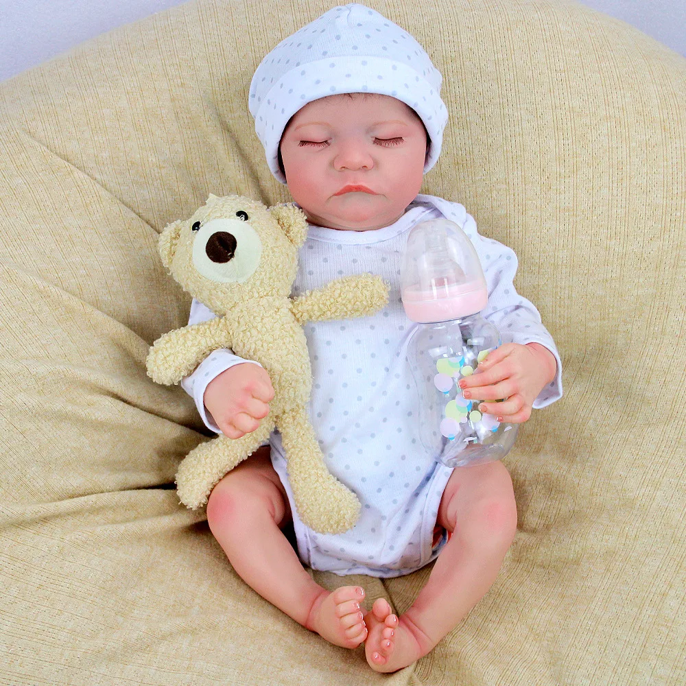 17 Inches Levi Reborn Baby Doll Boy Girl Bebe Reborn Real Doll Full Vinyl  Newborn Washable Finished Dolls Kids Dolls - Reborn Dolls - AliExpress