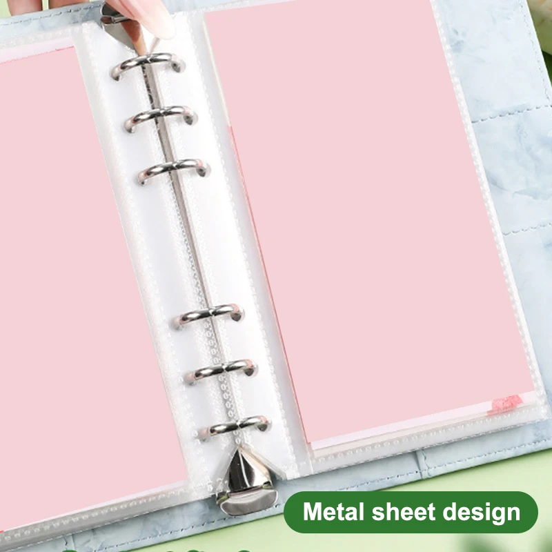 Children Money Savings Challenge Binder Flexible Savings Challenges Book Reusable Leather Waterproof Cash Budget Notebook