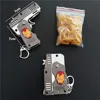 Keychain Rubber Band Toy Guns Folding Metal Gun Gifts Mini Pistol 4