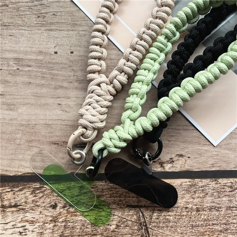 Braided Outdoor Wrist Strap Keychain for Phone and Camera Accessories