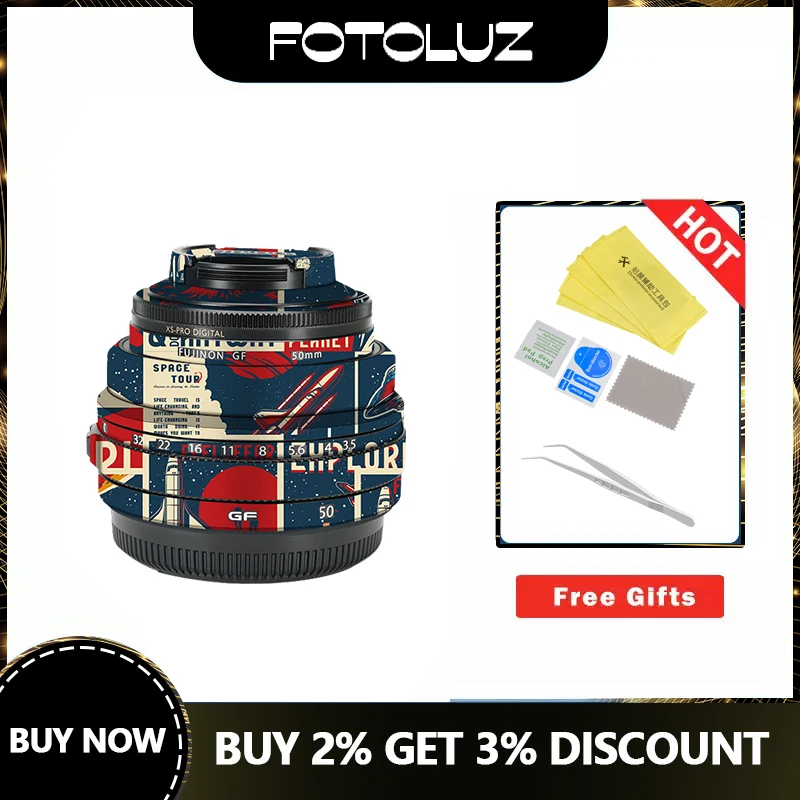 

Wrap Skin for FUJIFILM GF50 F3.5 Fashion Classic Lens Skin GF50 F3.5 Camera Sticker Anti-scratch Protector Film Cover Decal