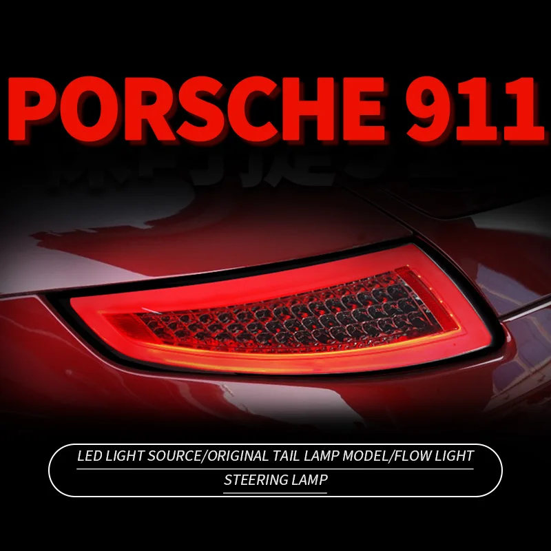 

Car Accessories 911 918 LED Tail Lights For Porsche 911 2005-2009 Rear Lamps DRL Plug And Play Flashing steering 2PCS/Set