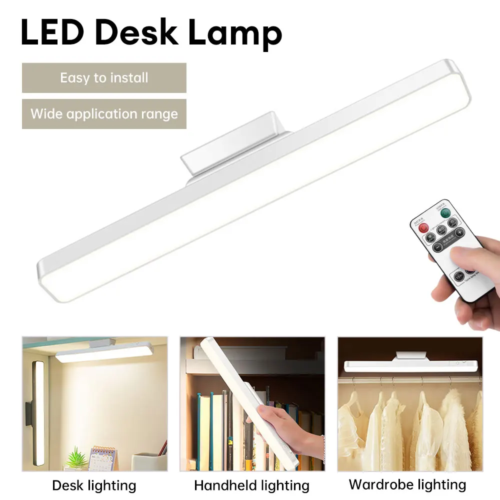LED 테이블 램프 무선 마그네틱 터치 데스크 램프, USB 충전식 독서 야간..