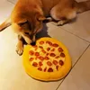 Plush Dog Toy Doughnut Pizza Shape Pet Squeaky Toys for Small Large Dogs Cleaning Teeth Puppy Chew Sound Toy Pet Supplies 4