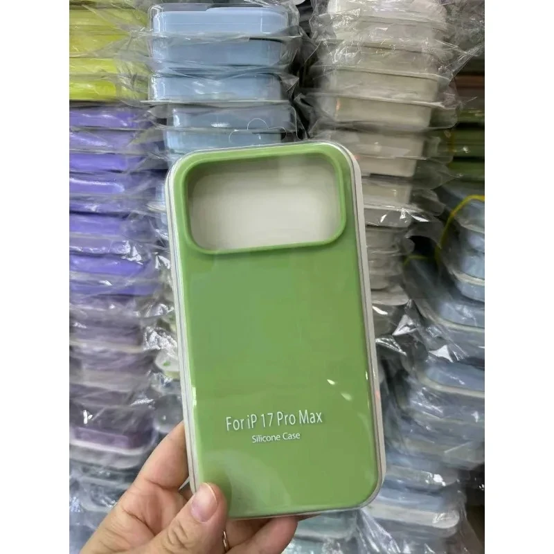 Candy Color Liquid Silicone Anti-Fall Case with Protective Packet Box