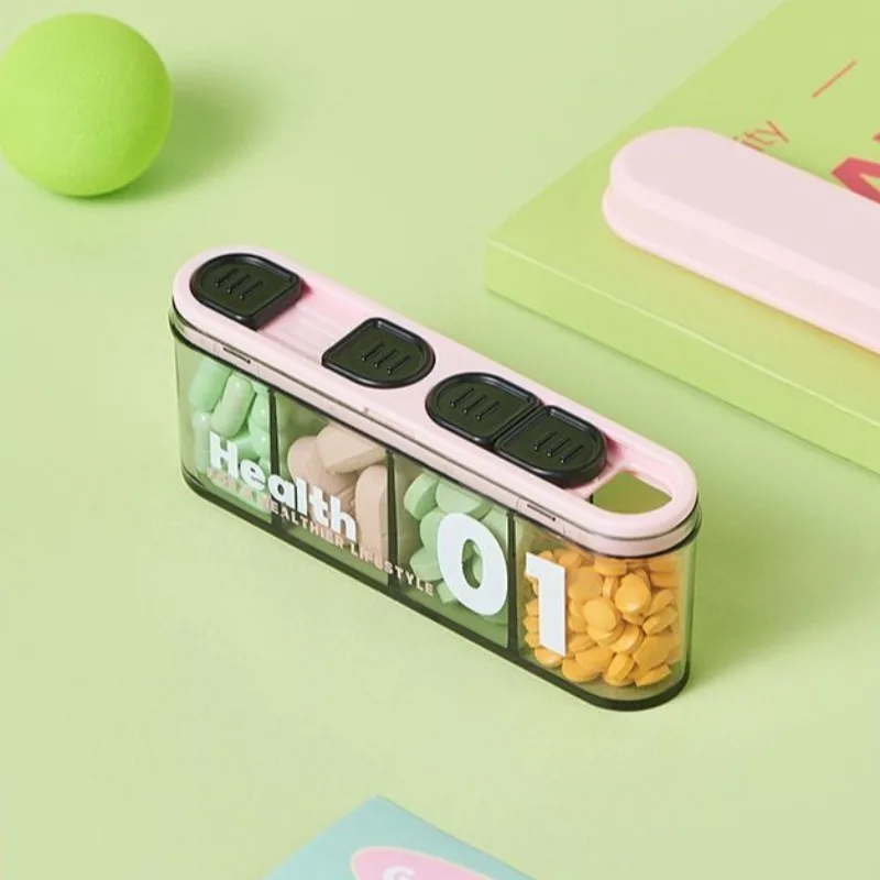 New Pill Organizer Weekly Sealed Medicine Box Convenient Portable Medicine Packaging Box  Mini Pill Storage