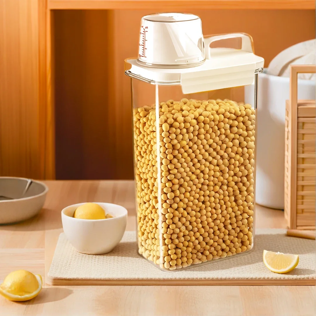 Food storage containers measuring cup moisture-proof powder cereal detergent plastic airtight kitchen storage box storage jar storage tank storage can cereal box herb storage container honey storage container medicine storage container household storage sets storage sets