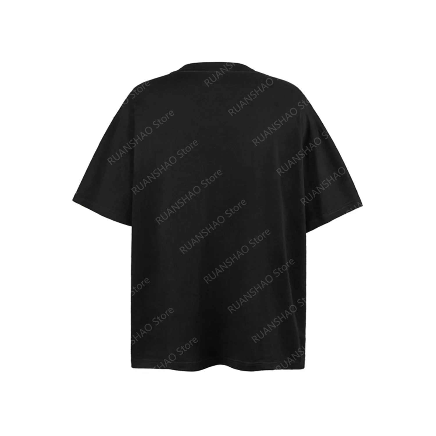 New Style High Street Niche Graffiti Hip-Hop Short-Sleeved TShirt Man Women Summer Cotton Comfort Design Print Overdsize Top