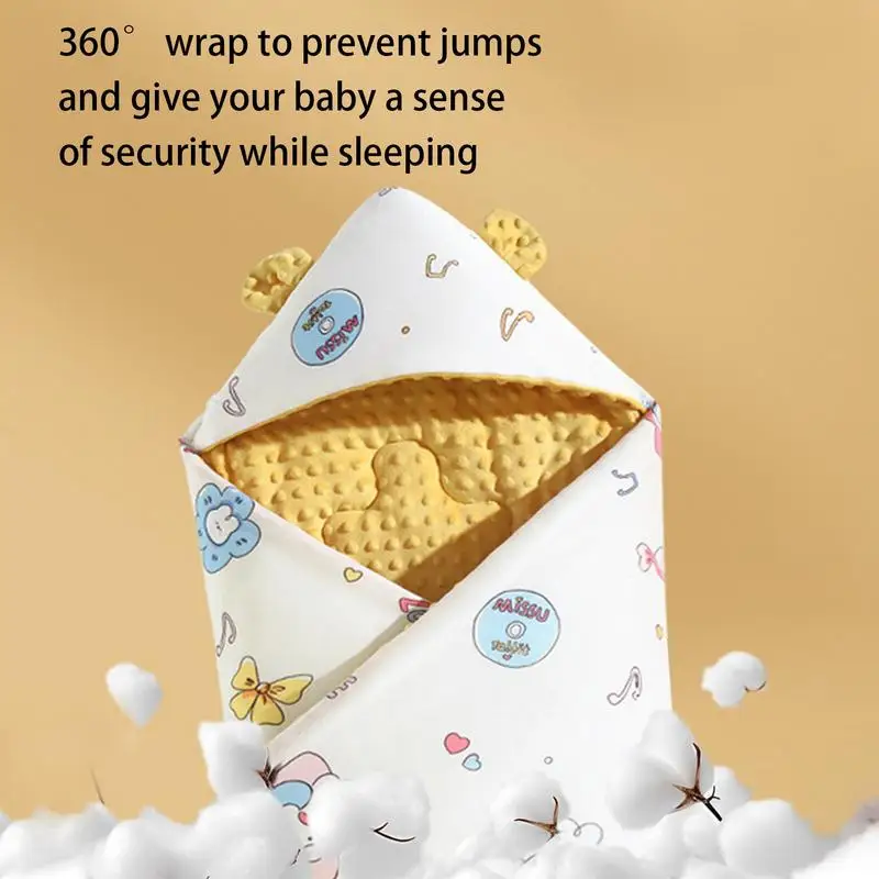 Newborn Swaddle Sack Wearable Blanket Baby Swaddle Blanket Cute Soft Ergonomic Sleep Sack Receiving Blanket For Baby Boys Girls 4