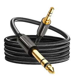 Premium Stereo Audio Cable, 3.5mm to 6.35mm, High - Fidelity Sound Transmission - 3m (Black)