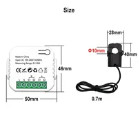 Compteur d'énergie intelligent WIFI pour système solaire photovoltaïque, surveillance bidirectionnelle de la production et de la consommation d'énergie, contrôle par application, compatible avec Tuya 2
