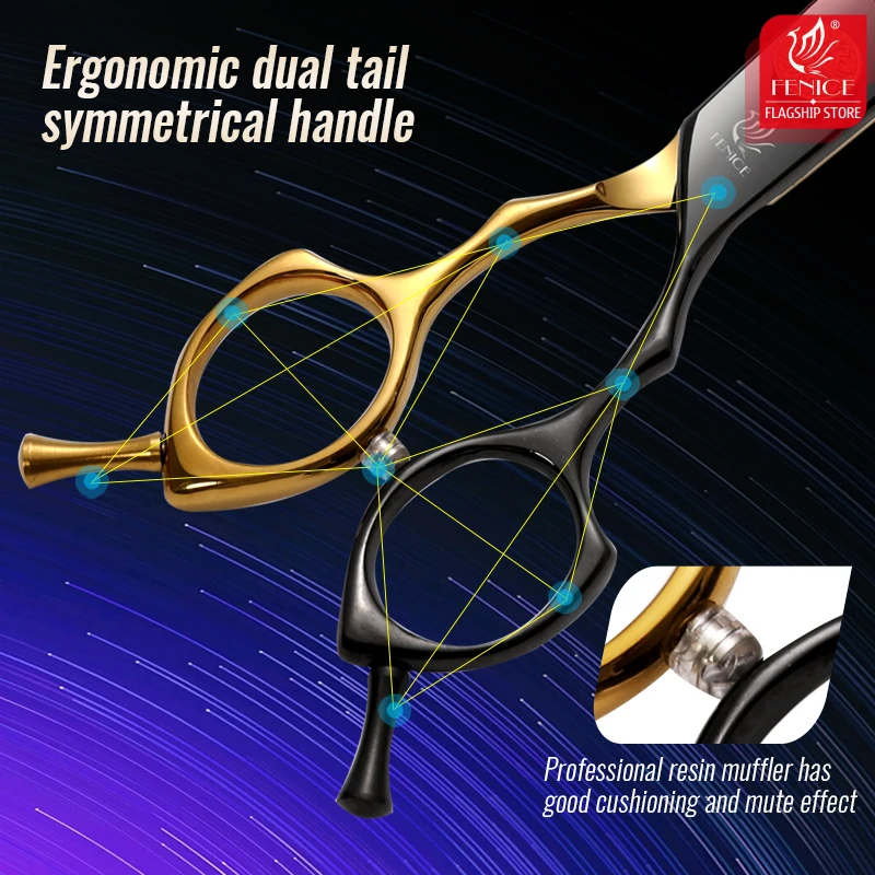 フェニチェ JP 440C 7.25/7.5インチ プロ用犬用グルーミングシザー