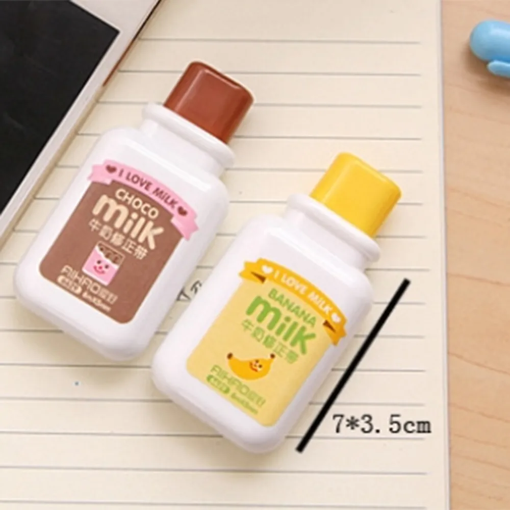 Ellen Brook 1 Piece Cute Kawaii Cartoom Milk Bottle Correction Tape Stationery Office School Supplies