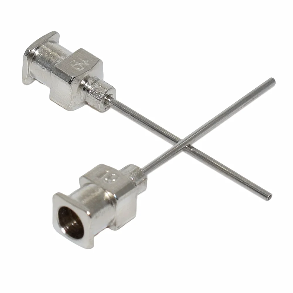 

120pcs Glues Dispenser Syringes Tips Adhesives Dispensing Tips 19G Stainless Steel Needles Blunt Industrial Dispensing Needle