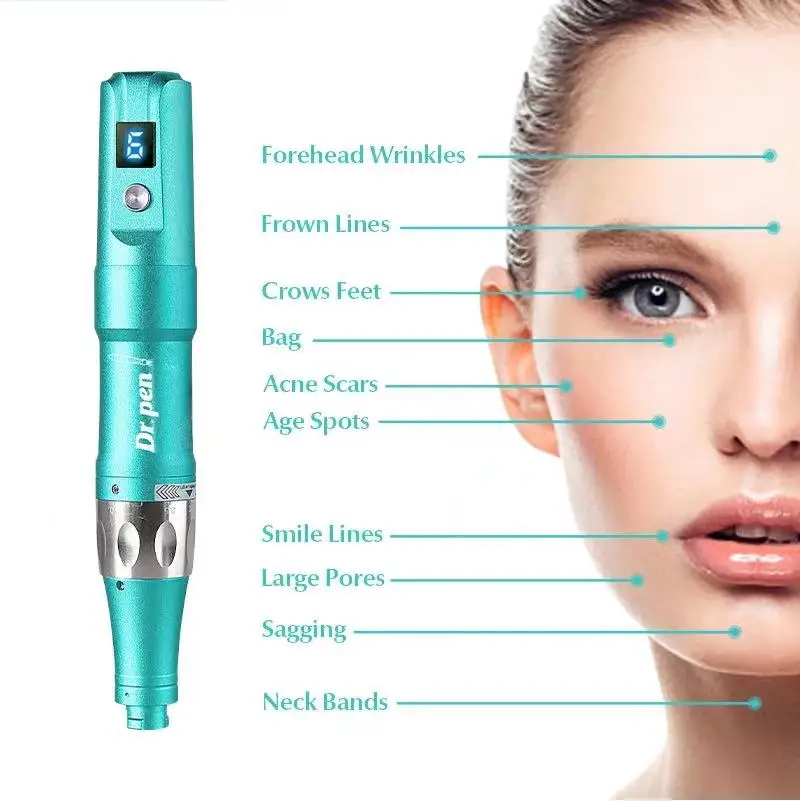 Dr pen ultima a6s elektrisk microneedling dermapen för hudvård_voghion.com