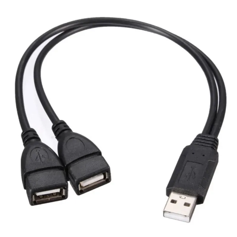 High Quality USB 2.0 Cable USB Double Splitter Adapter Cable thumbnail 2