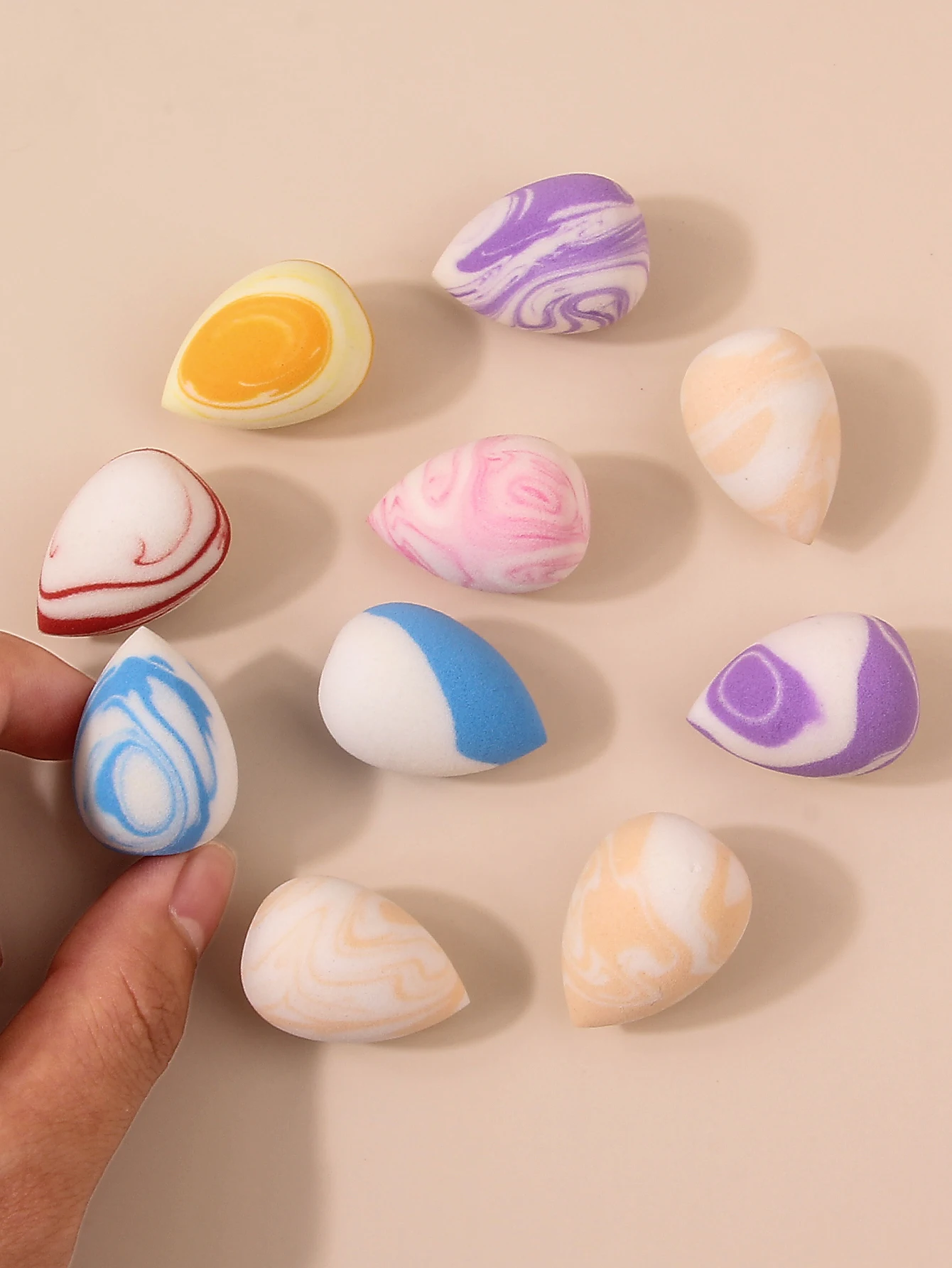 10/20/25/50/100PCS Cute Candy Makeup Sponges - Rainbow Blending Set for  Foundation & Concealer, Girls Holiday Gift - AliExpress