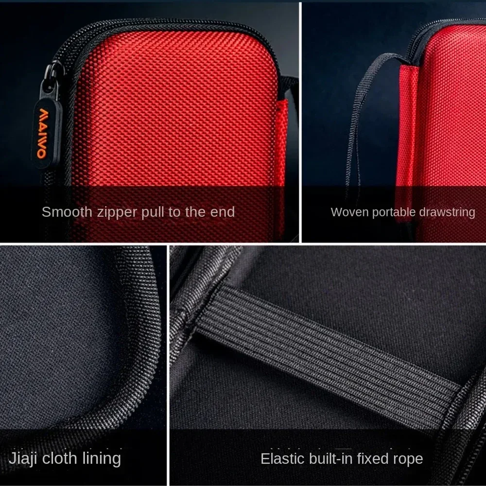 MAIWO 2.5 Inch HDD Box Bag Case Portable Hard Drive Bag for External Portable HDD Storage Protection Black/Red/Blue