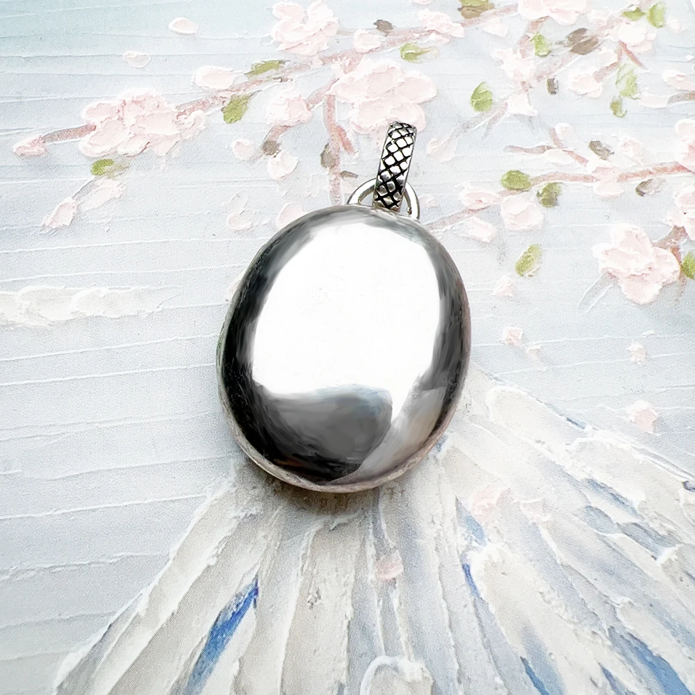 Pendant Red Rose Locket Summer Fine Jewelry Europe 925 Sterling Silver Romanitc Gift For Women pendant necklace,silver necklace,silver pendant