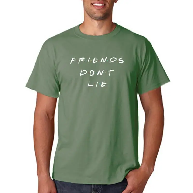 thumbnail image 1 of Título: Camiseta blanca de manga corta con estampado de letras de Stranger, talla grande, camisetas con estampado de Things Friends Don't Lie, camisetas de verano para mujer, 1 of 5