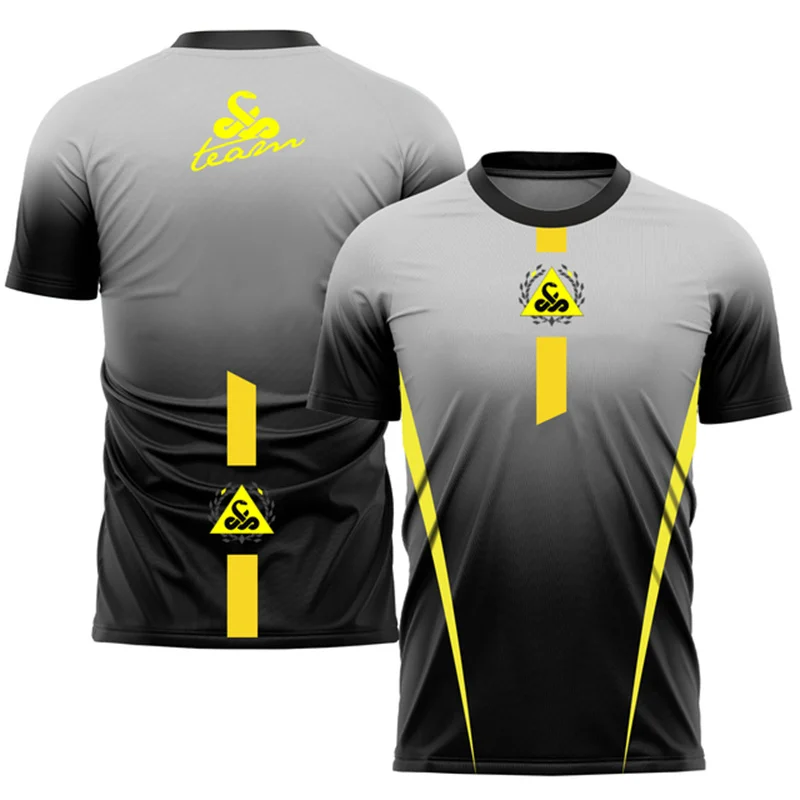 

2024 Men T-shirt Summer Tennis Training Clothes Breathable Quick Drying Badminton Sports Short Sleeve Fitness Running O-Neck Top