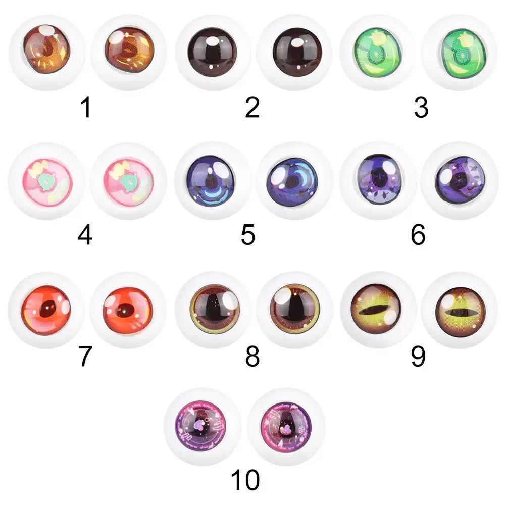 Plastic Doll Safety Eyes for BJD Dolls DIY Accessories
