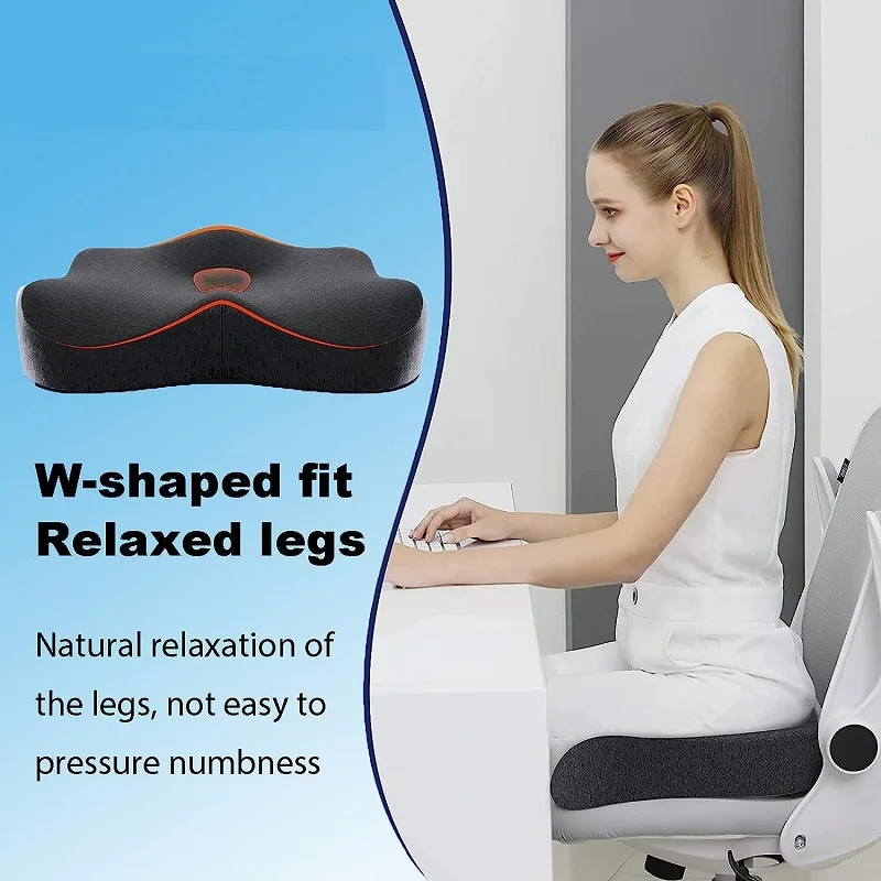 Cushion Lab Patented Pressure Relief Seat Cushion for Long Sitting Hours on  Office/Home Chair, Car, Wheelchair - Extra-Dense Memory Foam for Hip,  Tailbone, Coccyx, Sciatica - Light Grey - Matthews Auctioneers