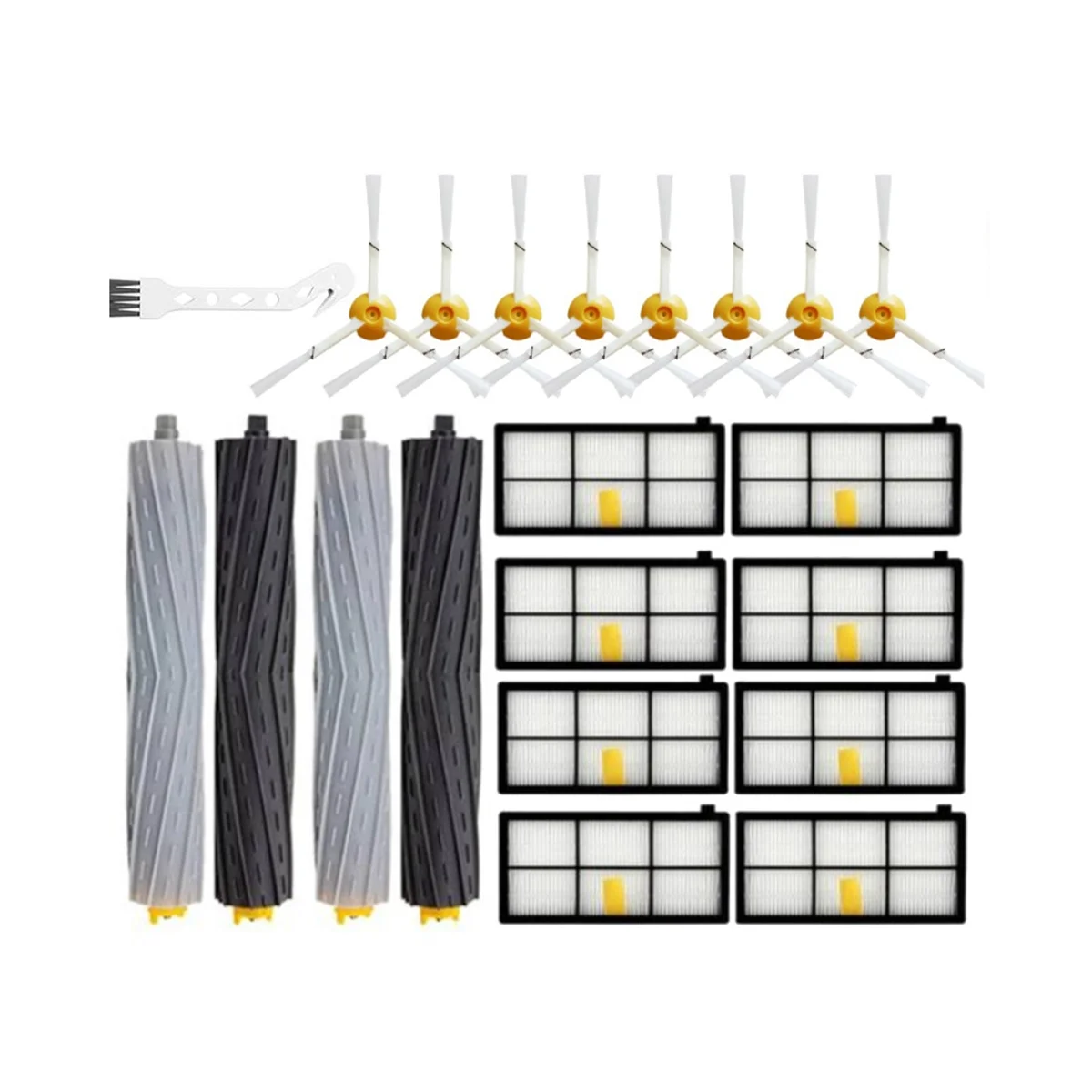 

Для комплекта деталей серия 870/871/880/980/990 основная боковая щетка Hepa фильтр пылесборник