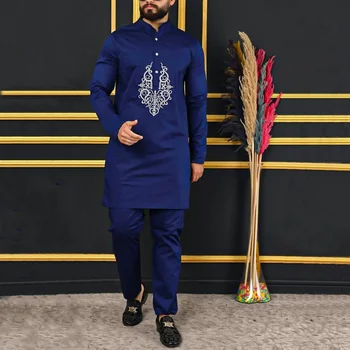 Alternative view of Oladimiji Embroidered Kaftan Outfit