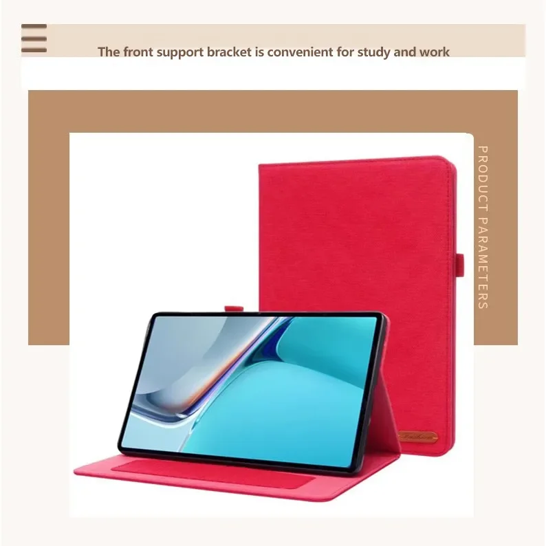Stylish Cloth Flip Stand Case with TPU Soft Back Cover