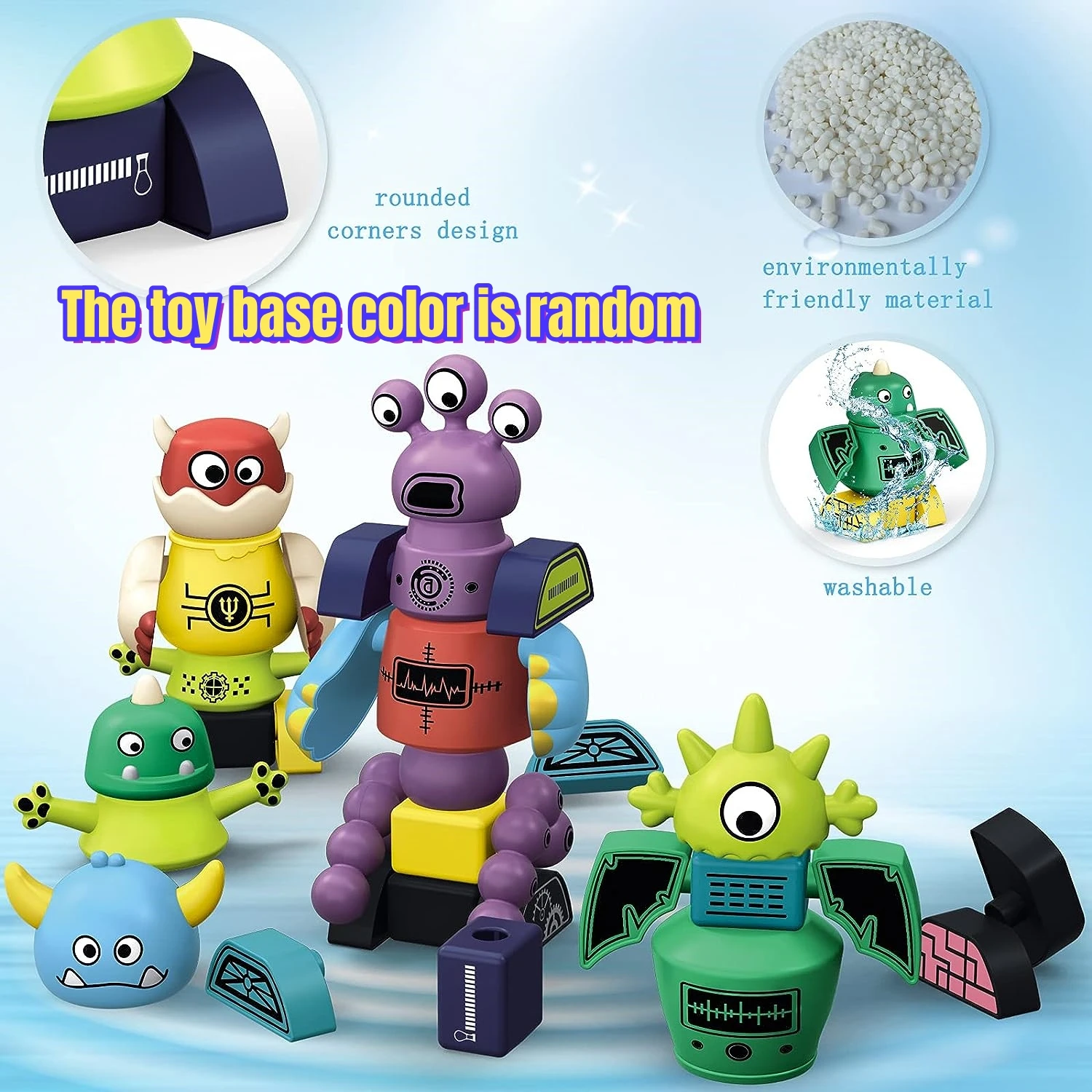 5Pcs Magnetic Robot Toy Set 3